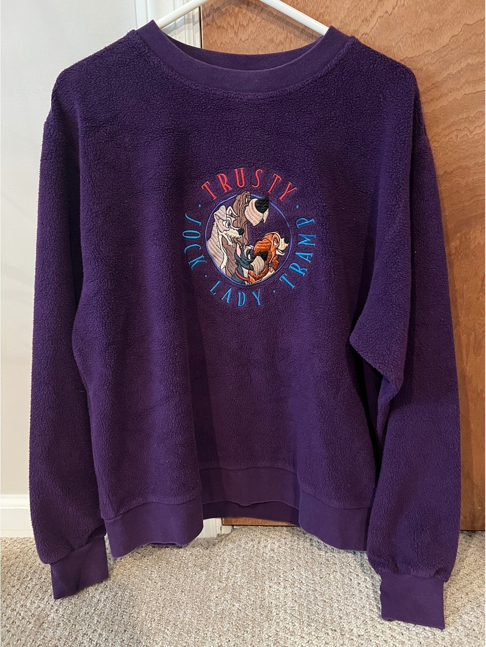 Vintage Disney Lady and the Tramp Fleece Crewneck